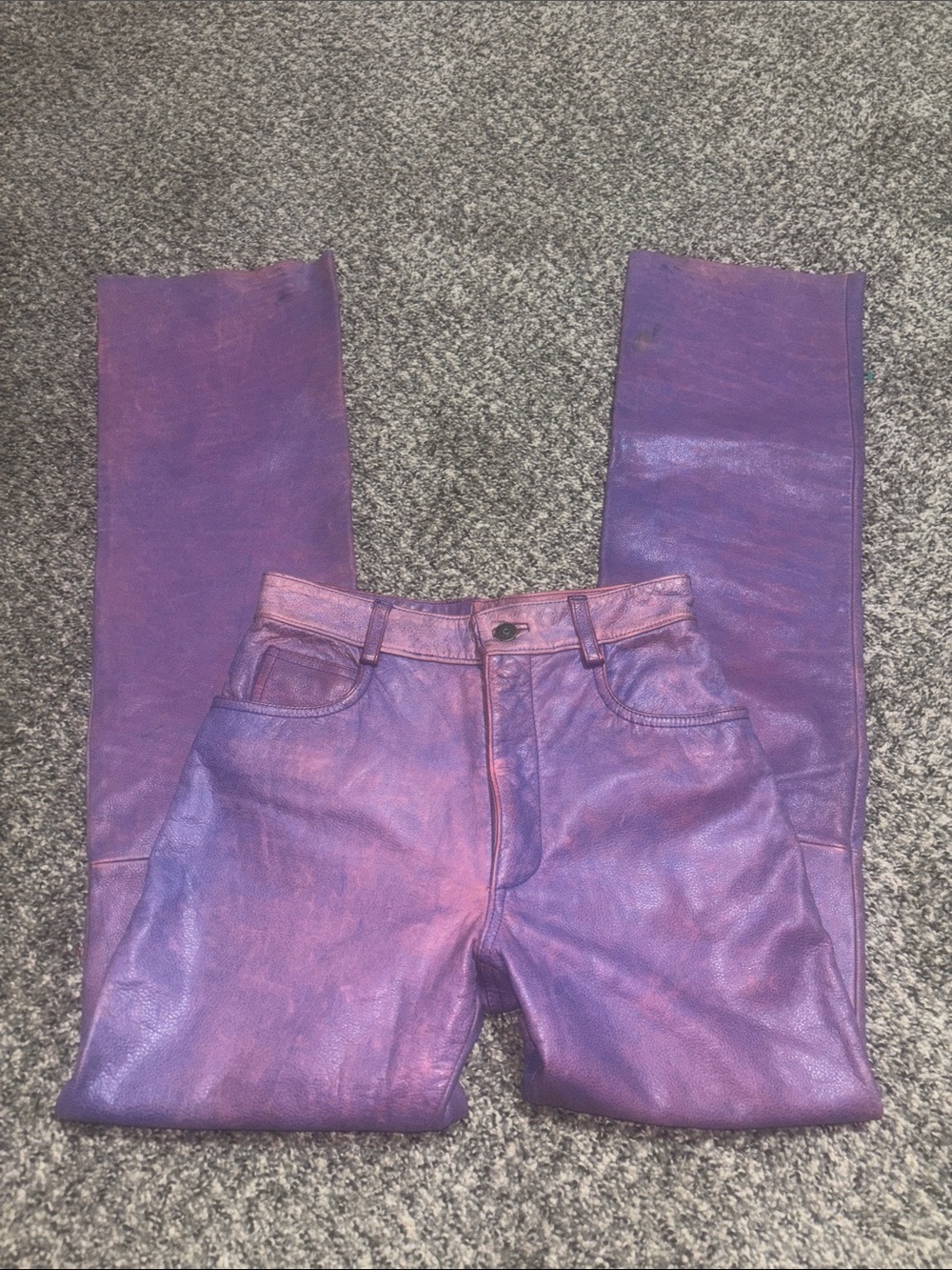 Vintage Purple/Pink High-Waist Wilson’s Leather Pants